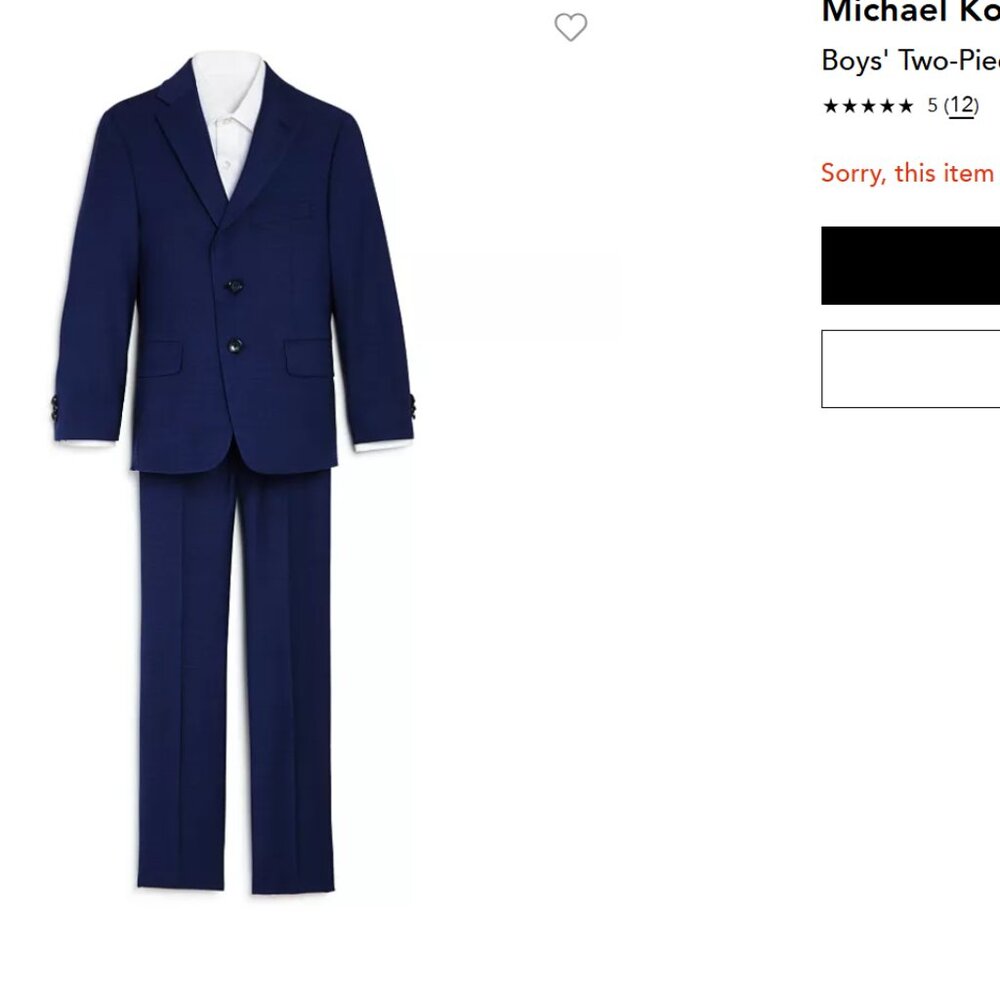 Boys Blue Suit. Michael Kors